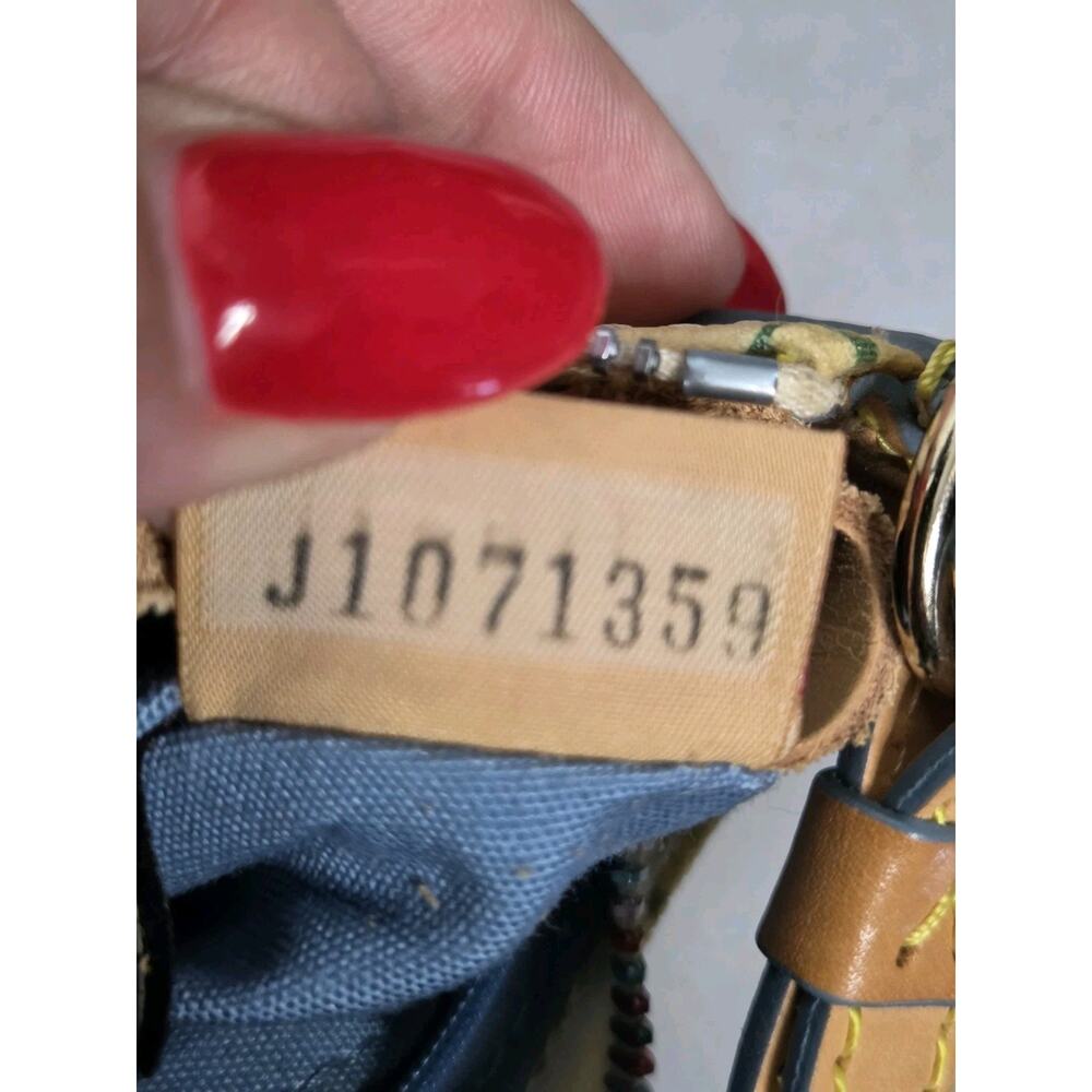 VTG Dooney & Bourke Y2K Micro Bag Rainbow Zip Multicolor DB Monogram - Picture 9 of 14